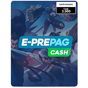 E-prepag Cash 3.000 - Código Digital