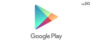 Google Play R$30 Reais - Código Digital