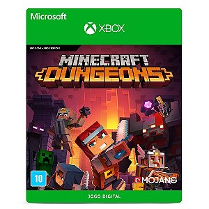 Jogo Minecraft Dungeons - Xbox 25 Dígitos Código Digital