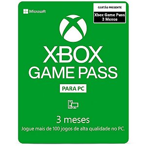 Cartao presente xbox game pass ultimate 12 meses