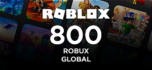 Roblox 800 Robux - Código Digital