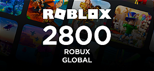 Roblox 2.800 Robux - Código Digital