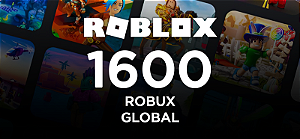 Roblox 1.600 Robux - Código Digital