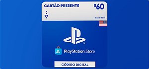 Playstation Store $60 Dólares USA - Código Digital