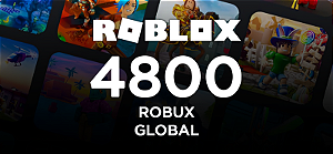 Roblox 4.800 Robux - Código Digital