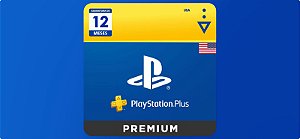 Playstation Plus Premium 12 Meses Assinatura USA - Código Digital