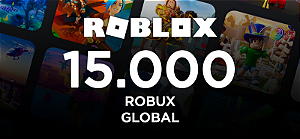 Roblox 15.000 Robux - Código Digital