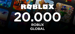 Roblox 20.000 Robux - Código Digital