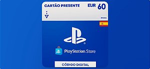 Playstation Store 60 EUR Espanha - Código Digital