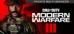 Call of Duty: Modern Warfare III Pacote Multigeração - PS4 e PS5 - Código Digital