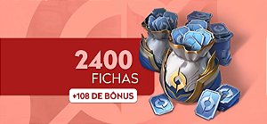 Honor of Kings - 2400 Fichas + 108 de Bônus