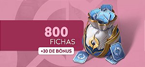 Honor of Kings - 800 Fichas + 30 de Bônus