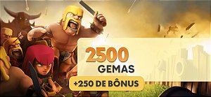 Clash of Clans - 2500 Gemas + 250 Bônus