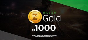 Gift Card Razer Gold 1000 Reais Brasil - Código Digital