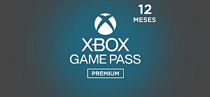 Xbox Game Pass Premium – Assinatura de 12 meses