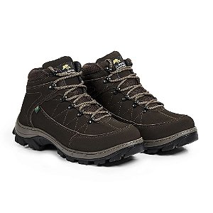 Bota Adventure Masculina em Couro Café Ref.900