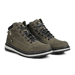 Bota Couro Legítimo Masculina Ref.870 - Grafite