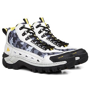 Bota Adventure Masculina Intruder Max Cano Médio Branco Camuflado