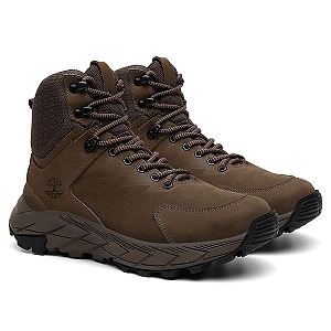 Bota Adventure Masculina Couro Trekking 3072 Marrom