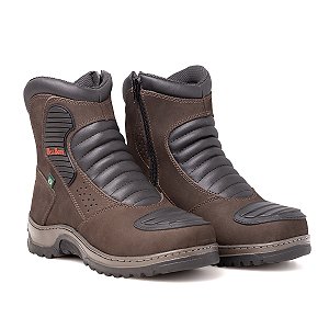 Bota Motociclista Prova d'agua Ref.3000 Café