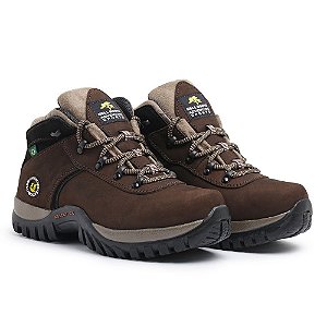 Bota Masculina Adventure em Couro Legítimo Café - Ref. 750