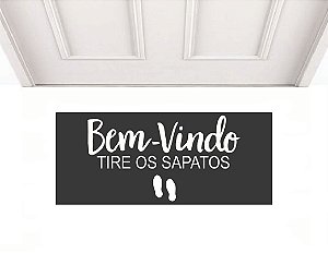 Bem vindo sapatos 0,70 x 0,30