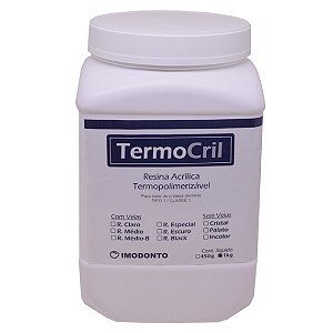 Resina Acrílica Termopolimerizável Incolor TermoCril Pó 1Kg- Imodonto
