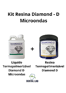Kit Resina + Liquido Microondas Diamond D- Key Stone