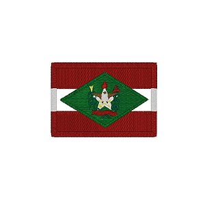Bordado Termocolante Bandeira Santa Catarina