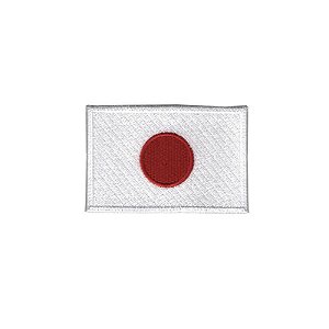 Bordado Termocolante Bandeira Japão