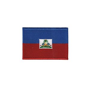 Bordado Termocolante Bandeira Haiti