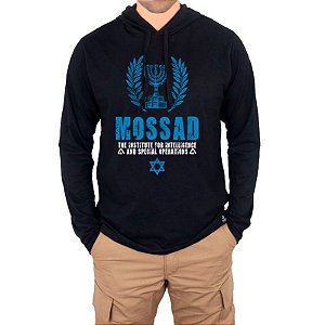 Camiseta Manga Longa Estampada Mossad