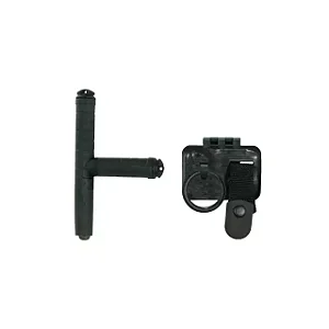 Tonfa Retrátil em Polímero + Porta Tonfa Móvel em Polímero | Preto - Bélica