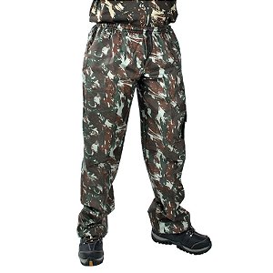 Calça Camuflada com Elástico Adulta