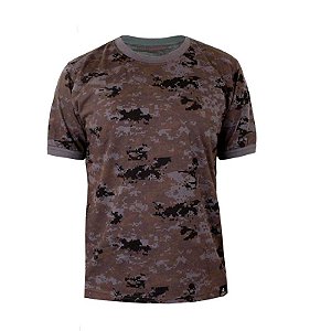 Camiseta Militar | Camuflada Digital Petróleo - Atack