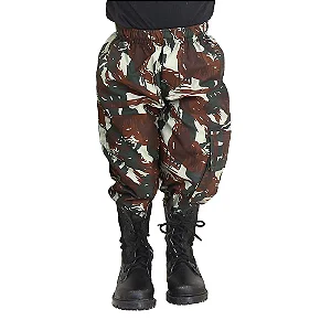 Calça Camuflada Juvenil com Elástico - Elite