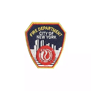 Patch Bordado com Fecho de Contato Fire Depto. NY