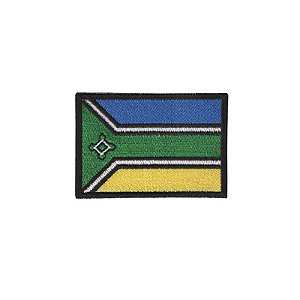 Patch Bordado com Fecho de Contato - Bandeira Amapá