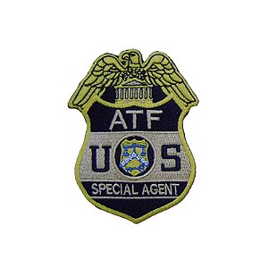 Patch Bordado com Fecho de Contato - Atf Us Special Ag.