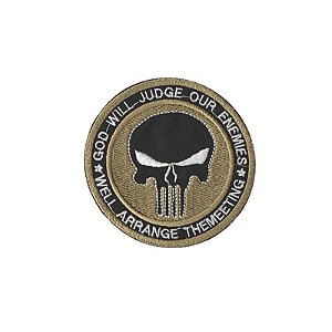 Patch Bordado com Fecho de Contato - God Will J. Our En