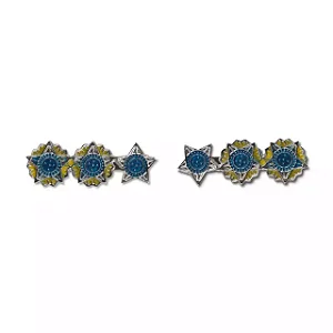 Divisa de Metal - Tenente-Coronel Cromada - Gola