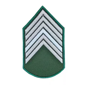 Divisa Bordada - 1° Sargento Verde