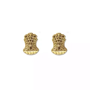 Distintivo de Metal - Engenharia Dourado - Gola