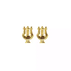 Distintivo de Metal - Músico Dourado - Gola