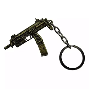 Chaveiro Metal UZI - Dourado
