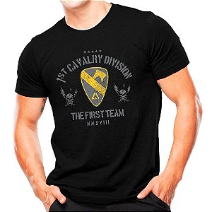 Camiseta Militar Estampada Cavalaria dos EUA