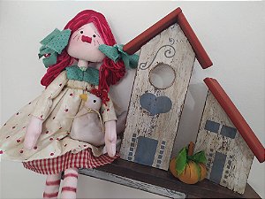 [CURSO ONLINE] Boneca Annie com Pintura de prateleira FarmHouse