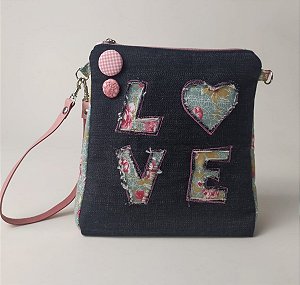 [PROJETO] Necessaire LOVE , técnica quilting + chenile ( Arquivo PDF )