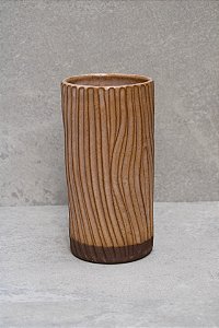 Vaso Decorativo Tronco Creme Dark (1 unidade)