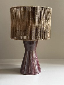 Abajur Carretel Cúpula Sisal